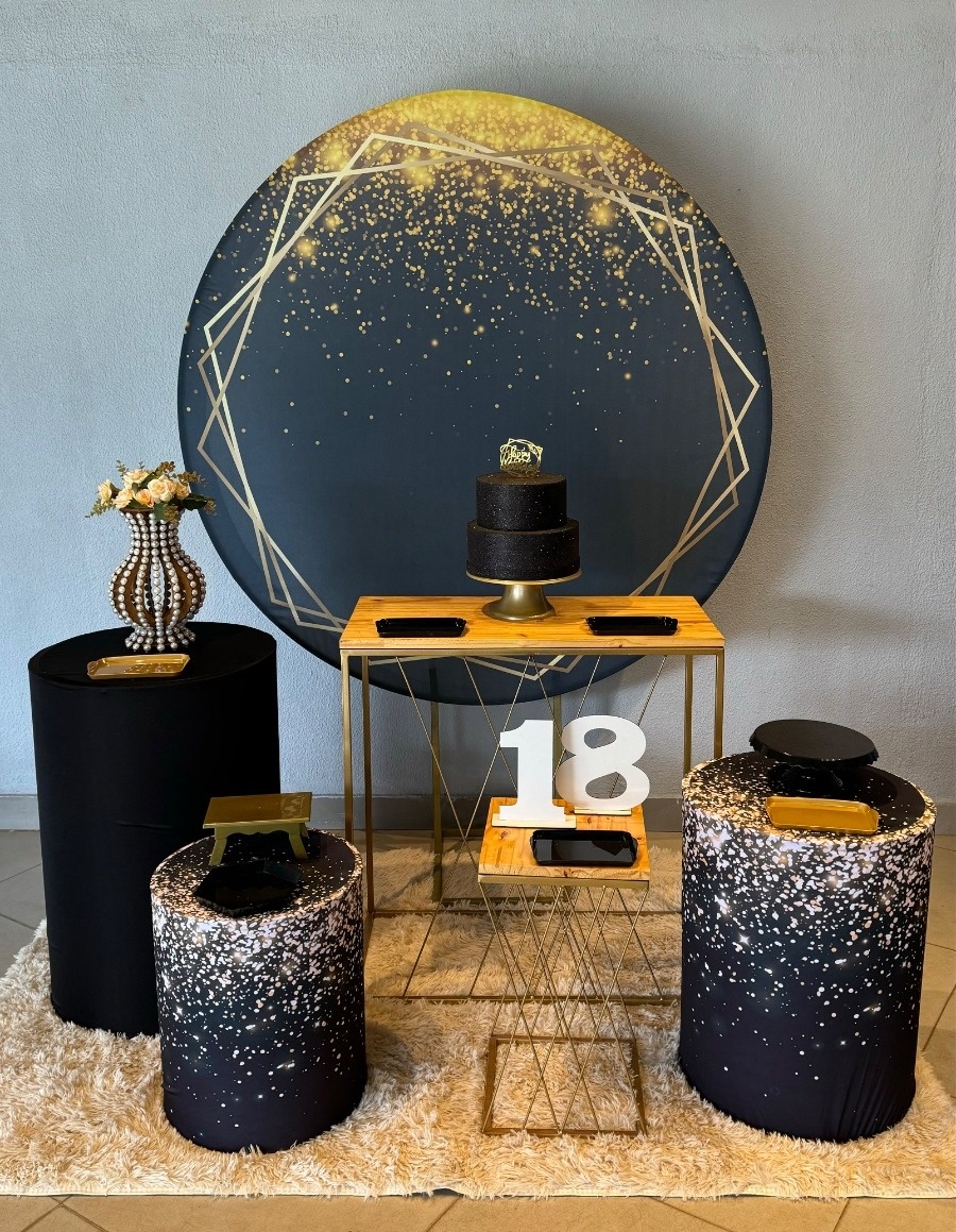 Preto Glitter + Mesa Trançada G  - suh pegue monte 