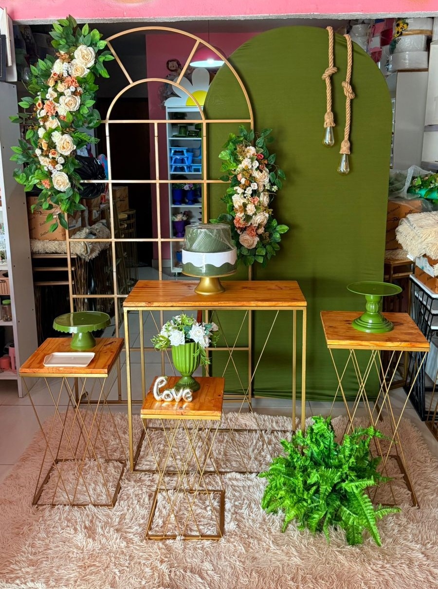 Painel Janela + Romano Verde Musgo + Kit  Trançadas + Corda  - suh pegue monte 