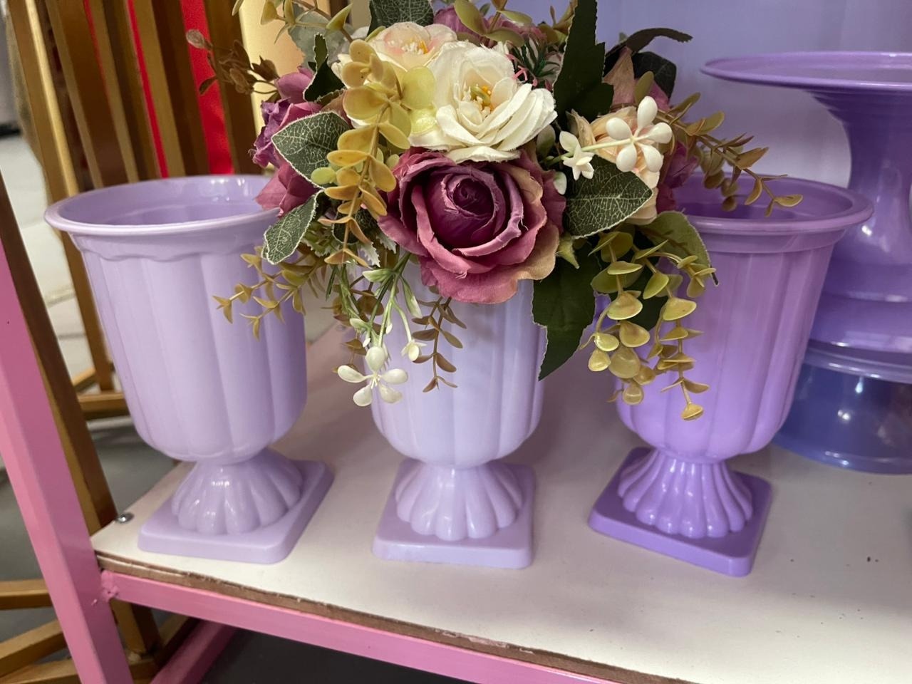 Vasinho Lilas Com Buchinha/Flor   - suh pegue monte 