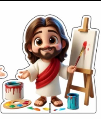 Display Maior Pintor Do Mundo ( Jesus + Quadro) - suh pegue monte 