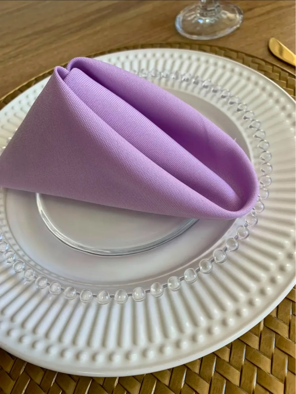 Guardanapos Lilas  (Mesa Posta) Tradicional  - suh pegue monte 
