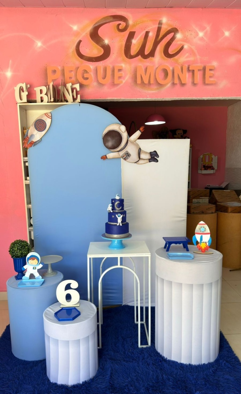 Astronauta Romanos Azul Bebe + Lateral P   - suh pegue monte 