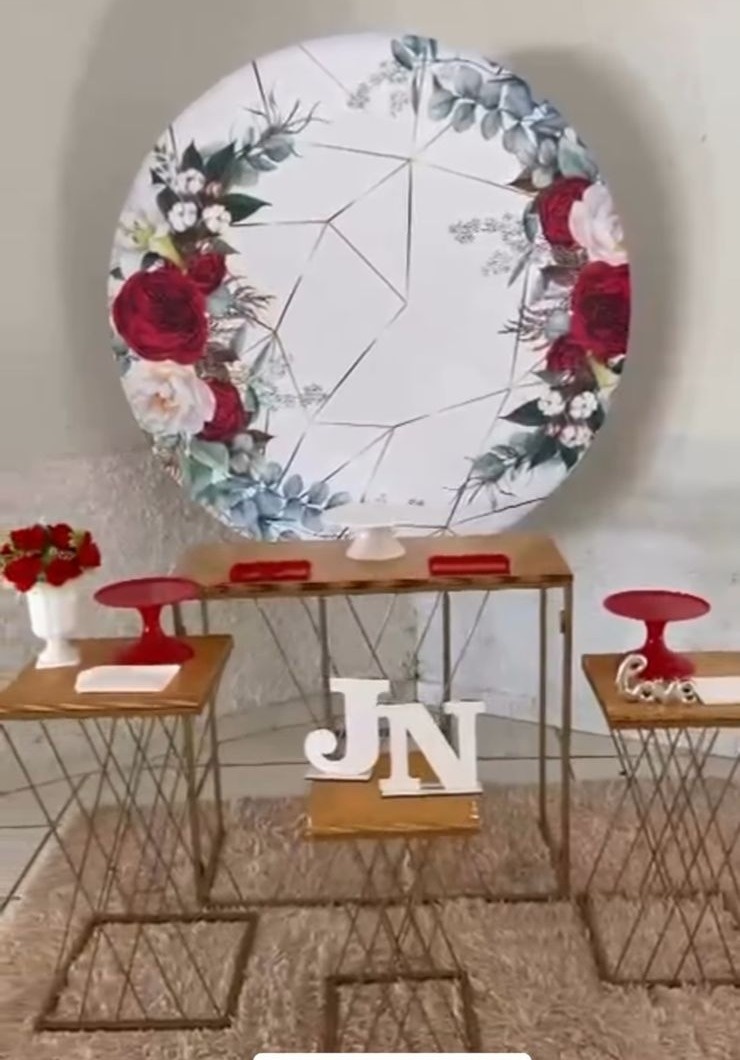 Flores Vermelhas + 4 Mesas  Trançadas  - suh pegue monte 