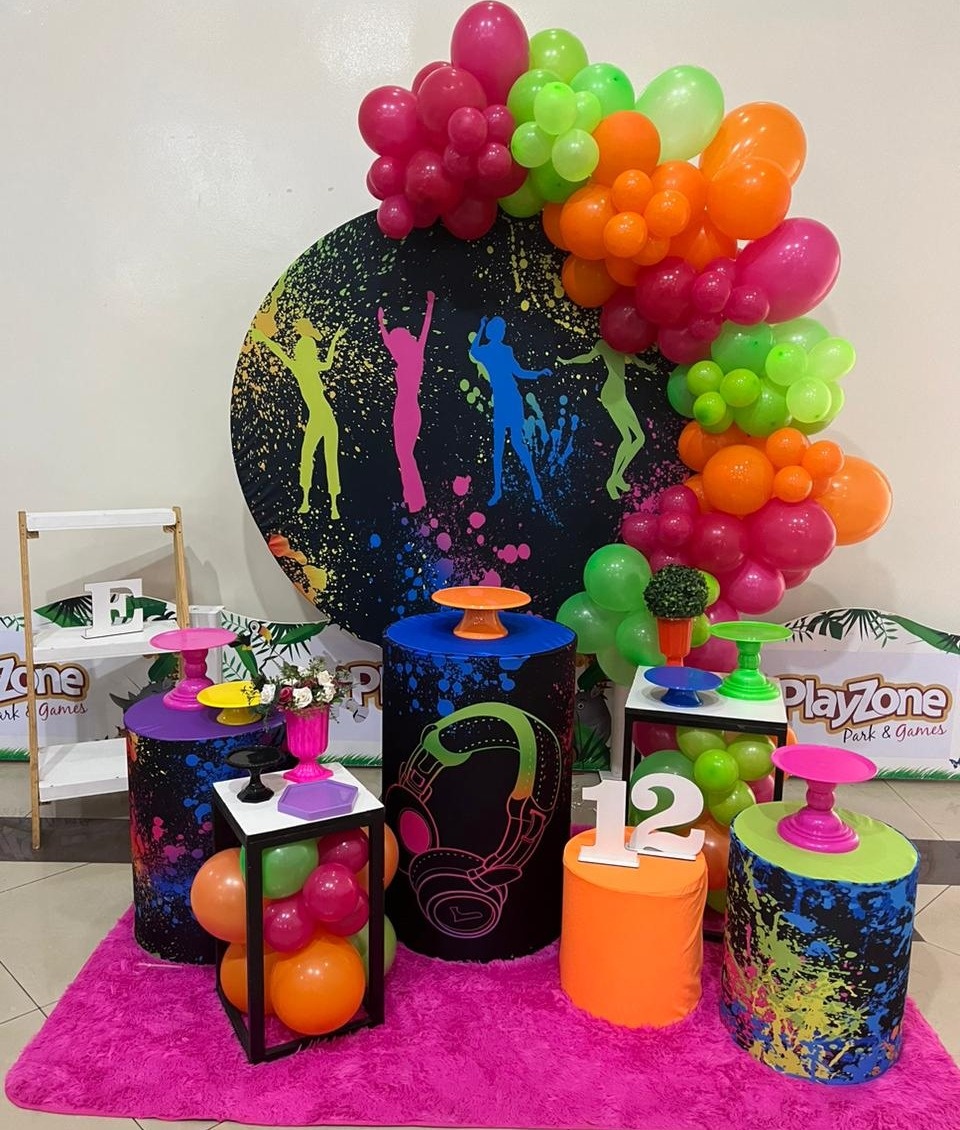 Neon Party+ Mesas + Cilindros  - suh pegue monte 