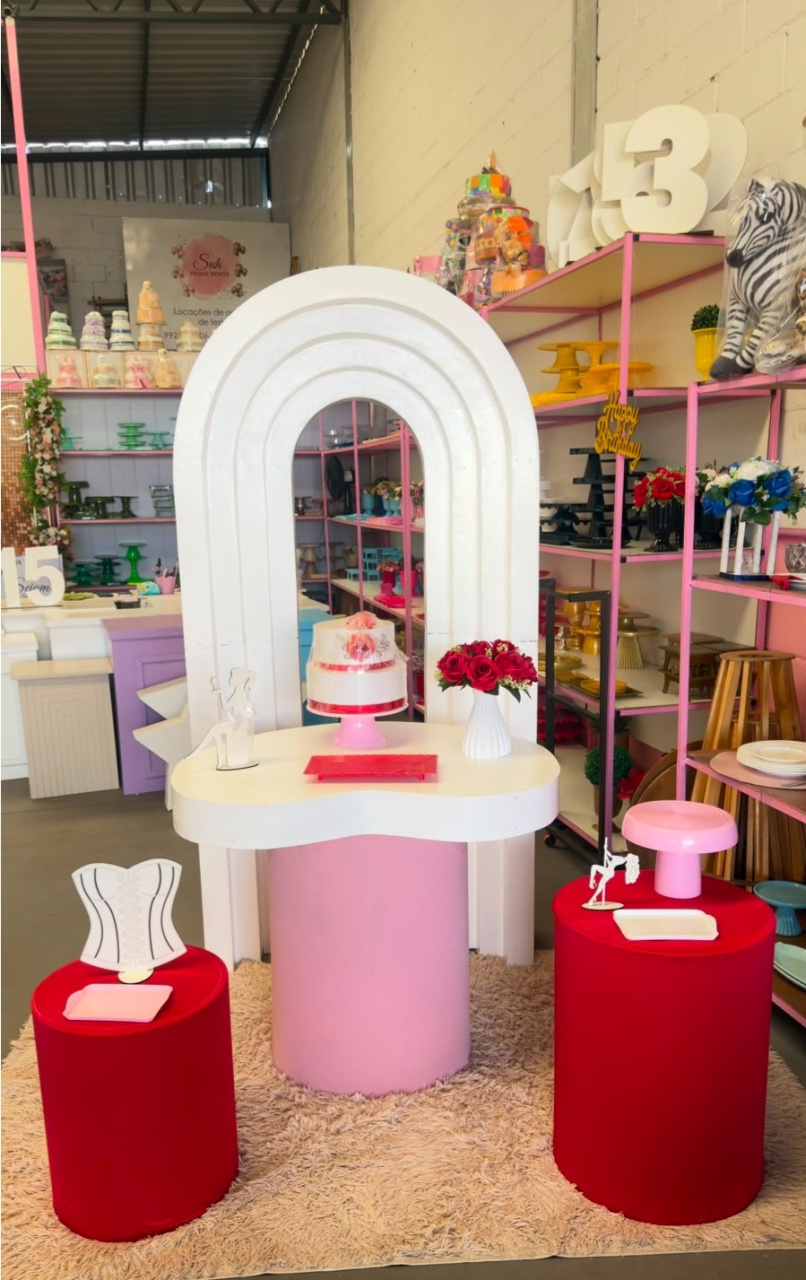 Painel Portal 3D + Trio Cilindros ( Cha Langerie ) - suh pegue monte 