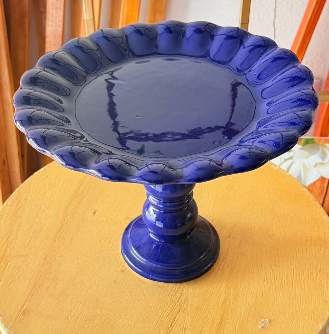 Bandeja Ceramica G Azul Escuro - suh pegue monte 