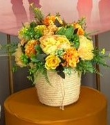 Vaso Com Arranjo de Flor Amarelo - suh pegue monte 