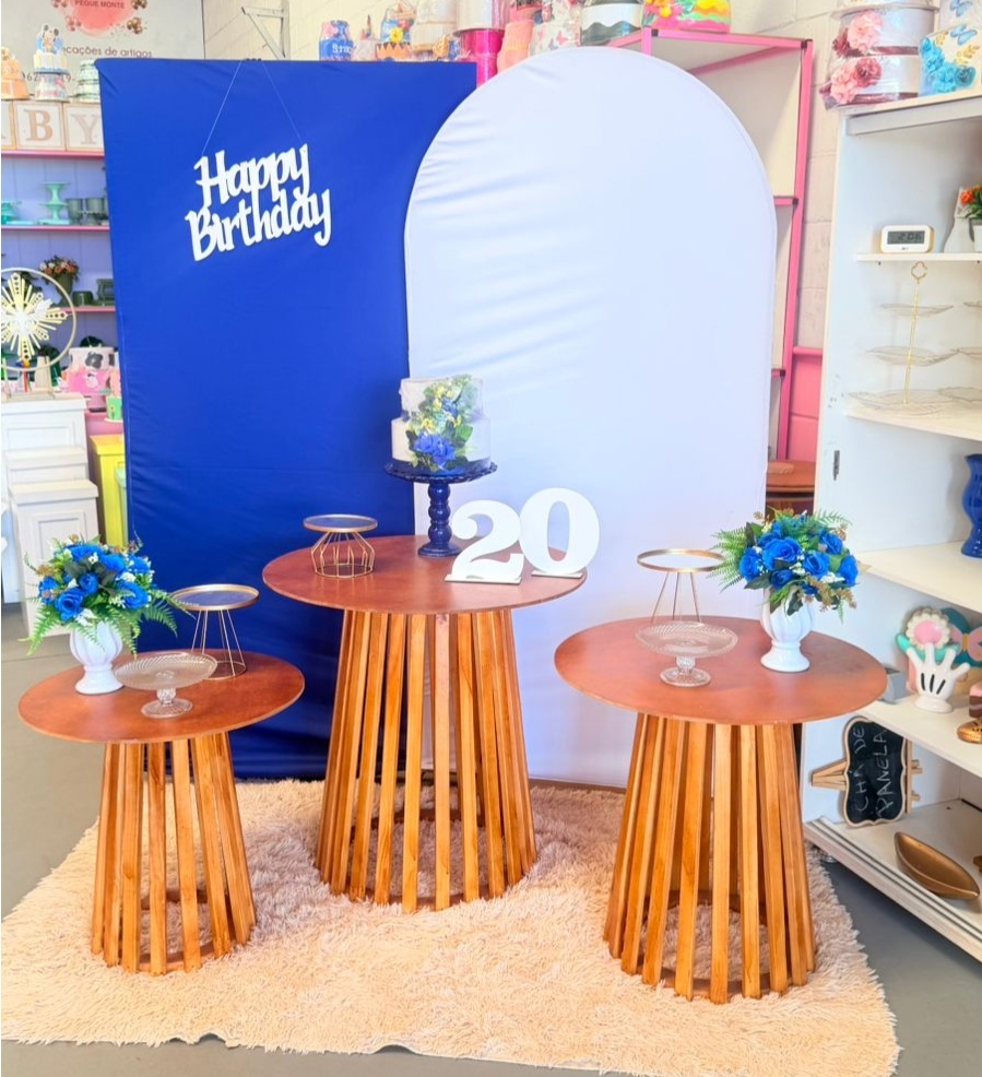 Lateral Azul  + Romano Branco  E Mesas Rustica 6 + Happy Mdf  - suh pegue monte 
