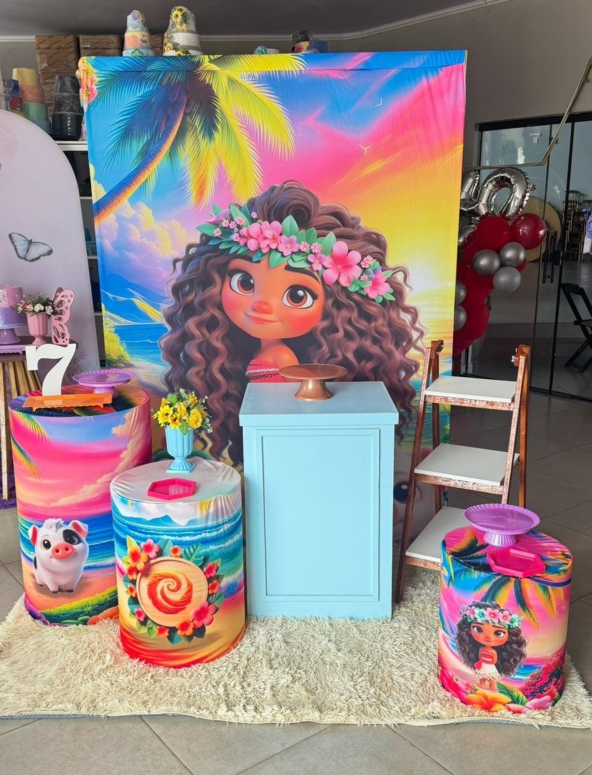 Retangular Moana Baby 2 + Bomber  + Escadinha   - suh pegue monte 