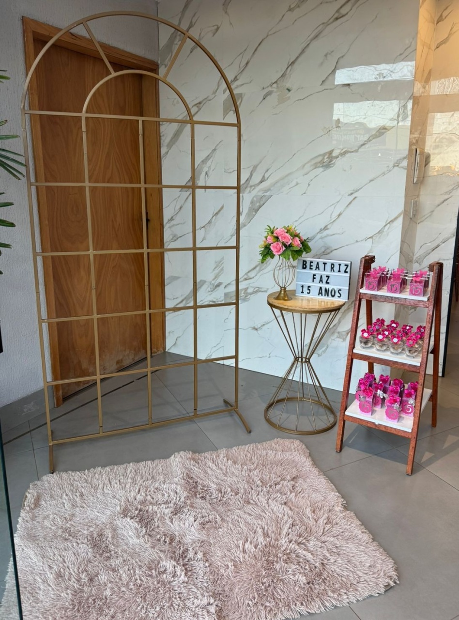 Painel Janela + Mesa Rustica E Escadinha  - suh pegue monte 