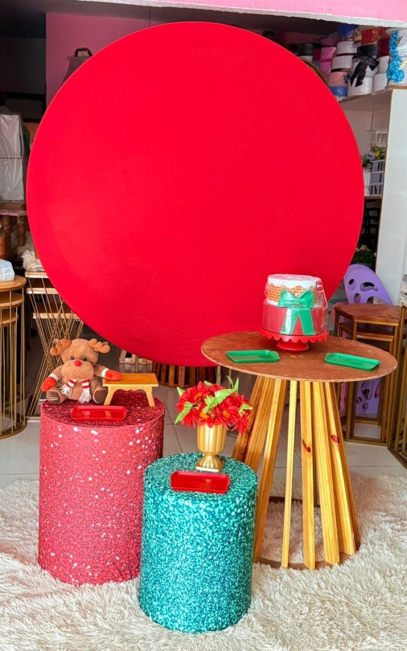 Redondo Vermelho Natal + Rustica G   - suh pegue monte 