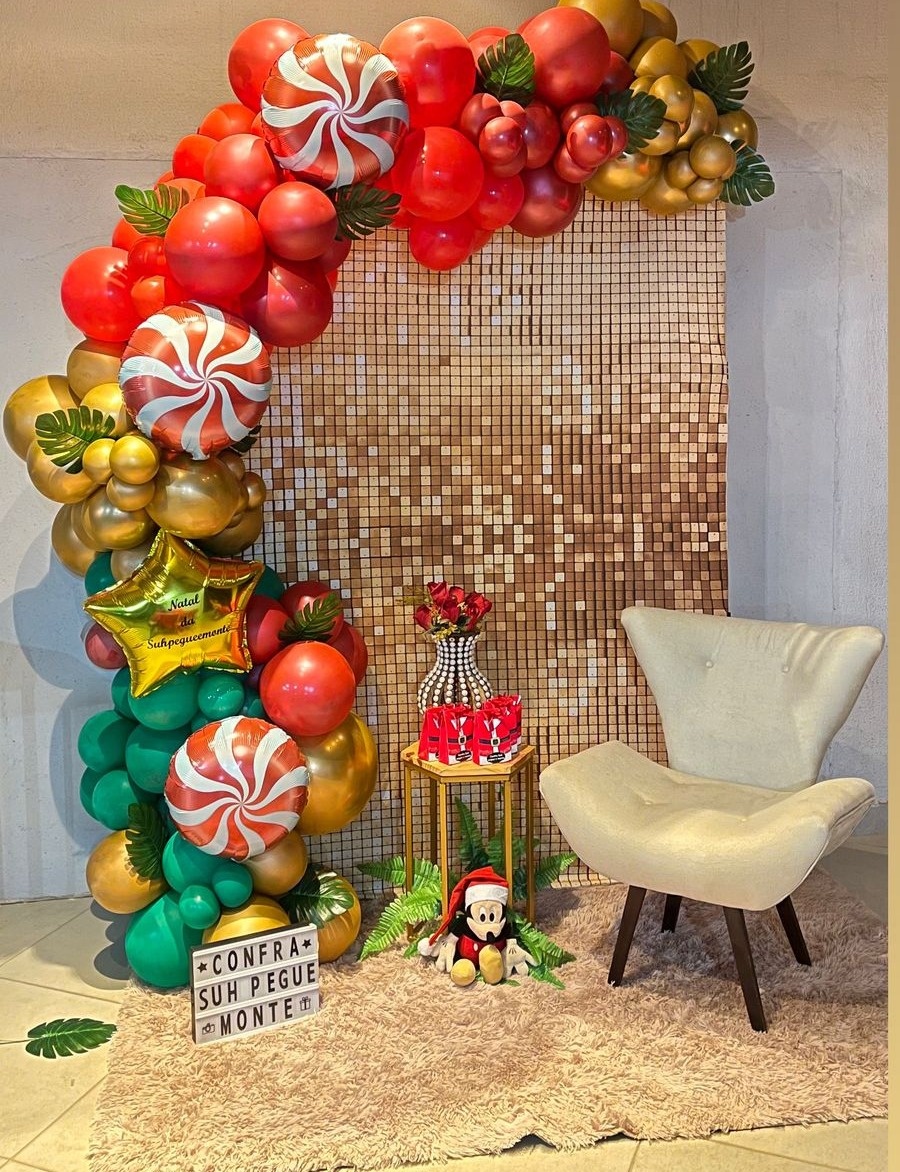 Retangular Dourado+ Poltrona + Sextavada  - suh pegue monte 