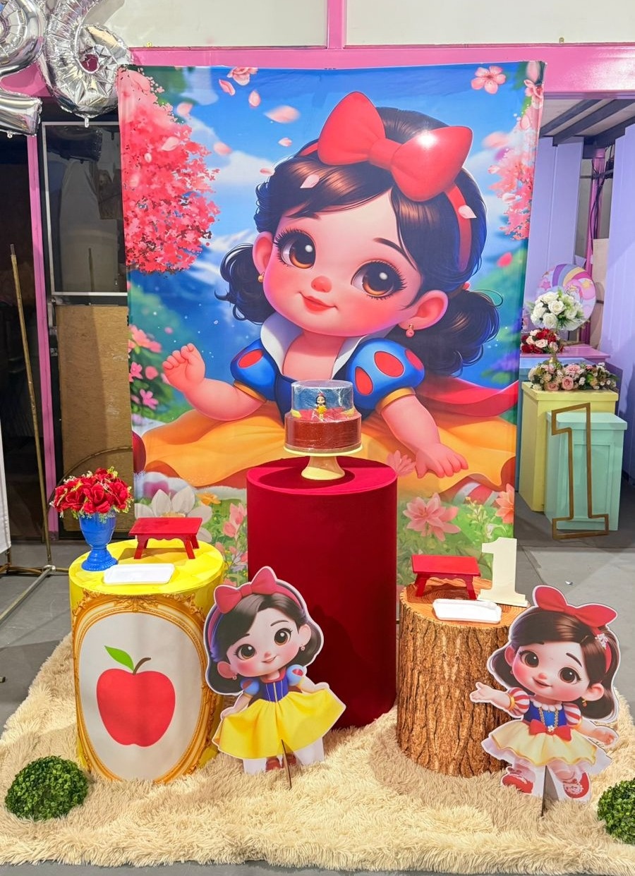 Retangular Branca de Neve Cute - suh pegue monte 