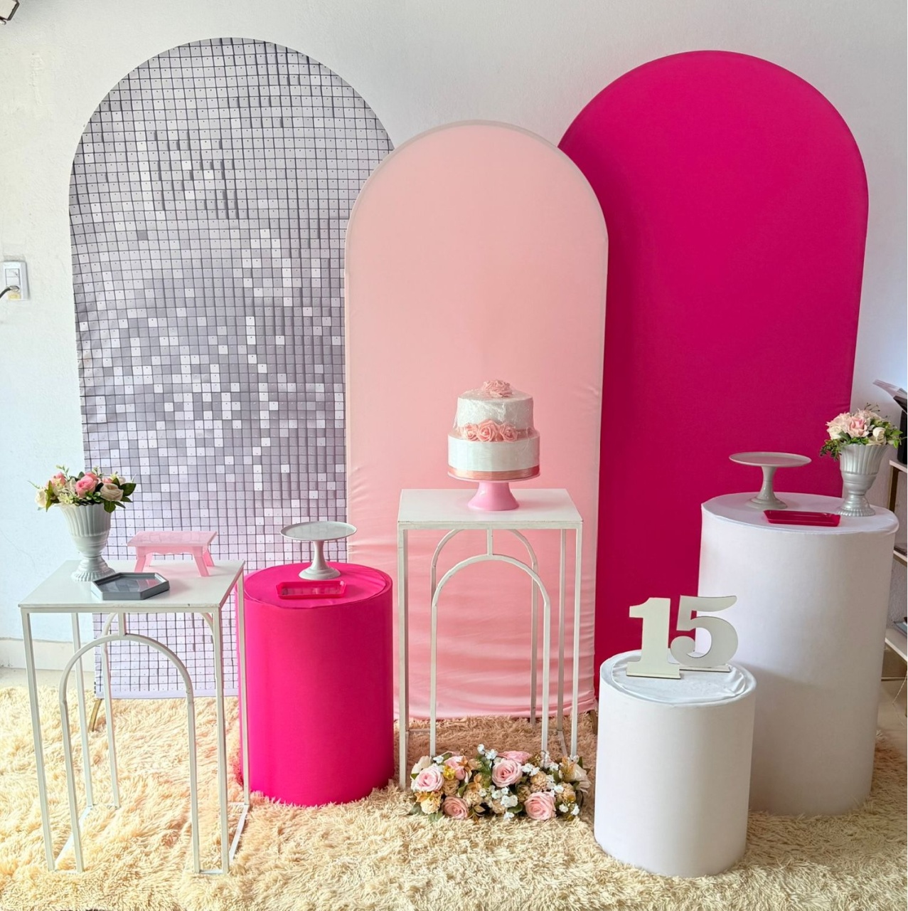 Romanos Pink, Prata E Rosa Bebe + Meia Lua   - suh pegue monte 