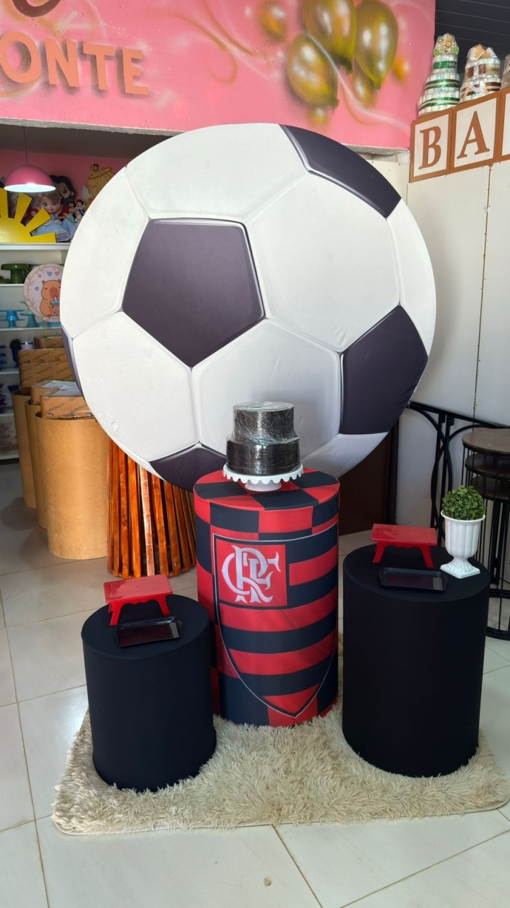 Futebol Bola + Cilindros Flamengo  - suh pegue monte 