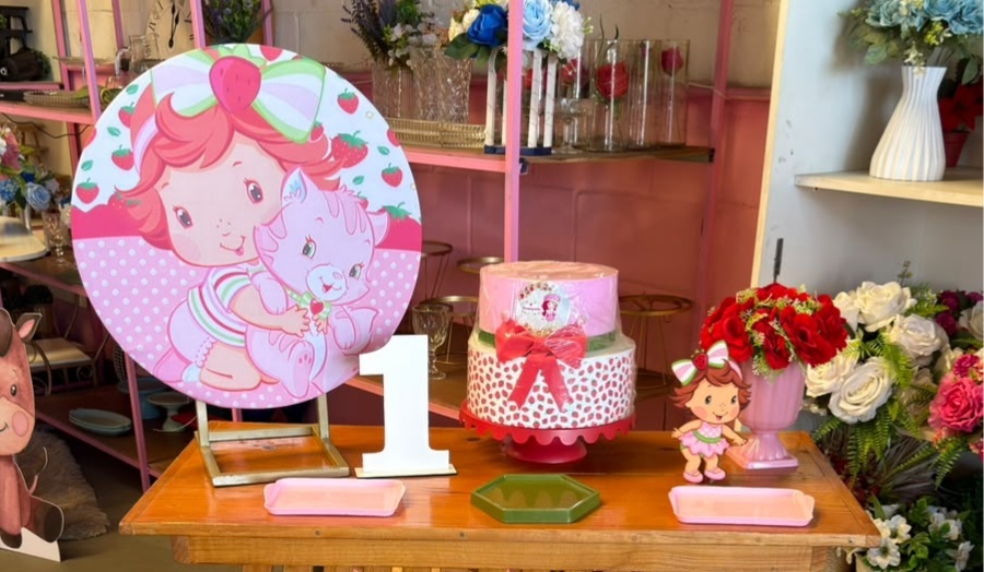 Festa Na Mesa Moranguinho Baby + Display P - suh pegue monte 