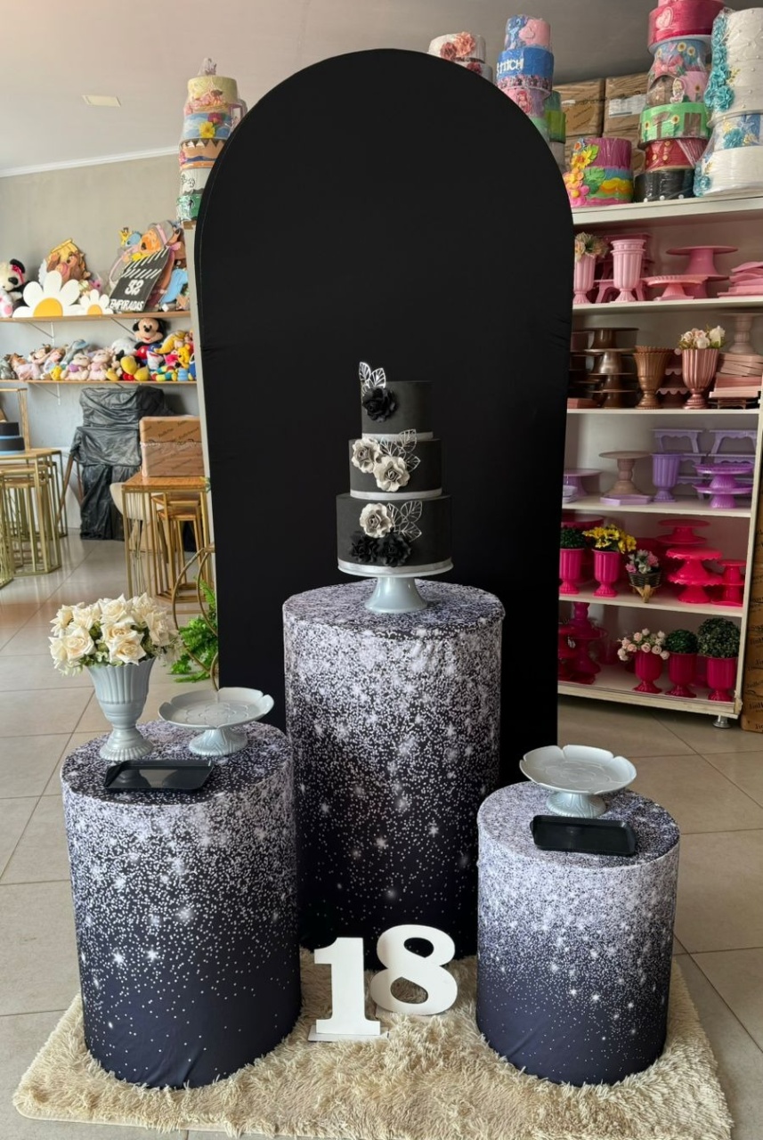 Romano Preto + Cilindros  Preto Glitter - suh pegue monte 