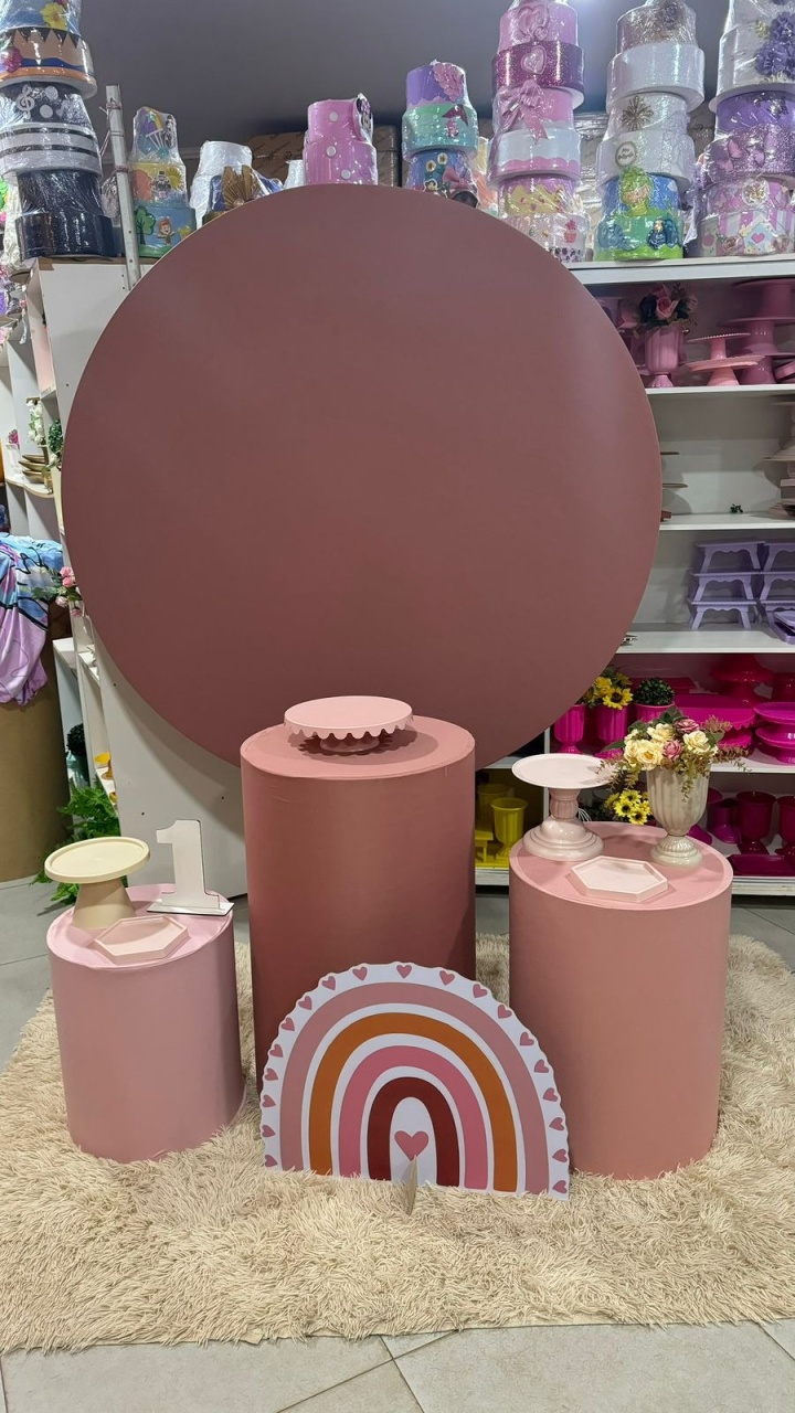 Redondo Rosé Arco Iris Boho - suh pegue monte 