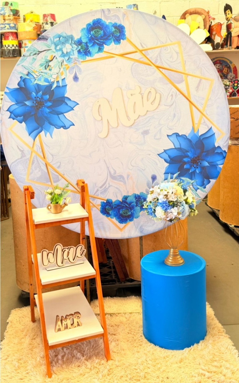 Flores Azul + Escadinha  ( Dia das Maes)   - suh pegue monte 