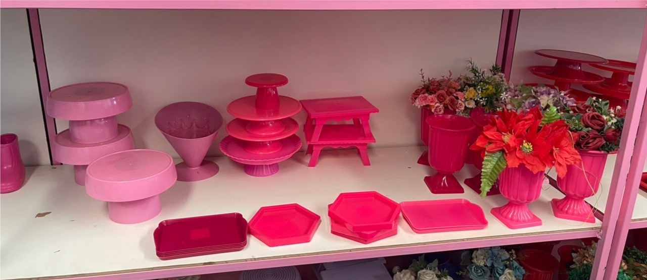 Bandeijas de Doces Pink - suh pegue monte 