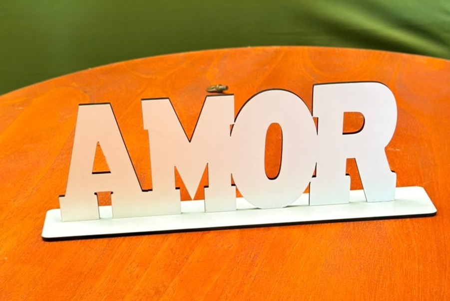 Display Amor Branco de Mesa M - suh pegue monte 