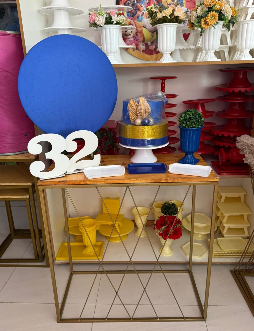 Festa Na Mesa Azul + Mesa - suh pegue monte 