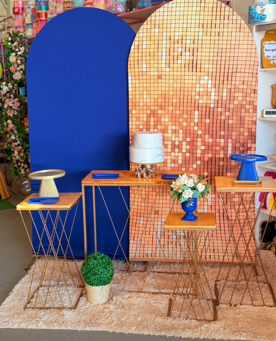 Romano Azul E Dourado + Kit Trançada  - suh pegue monte 