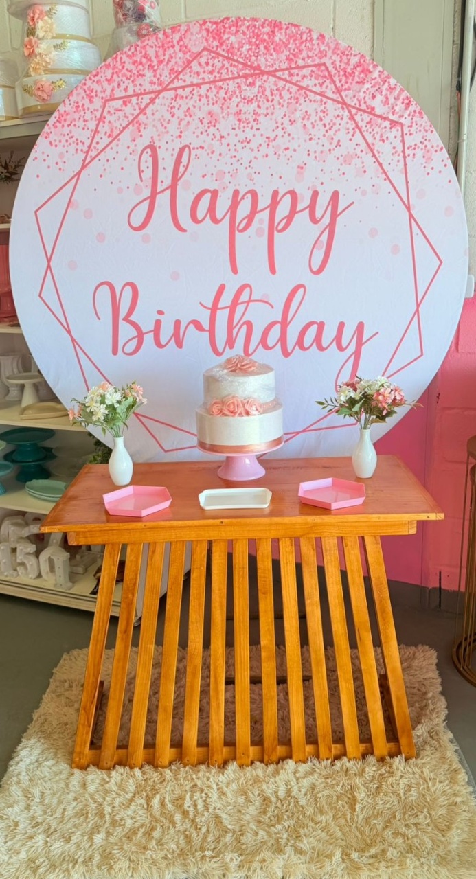 Happy Birthday Rosa + Mesa G Rustica 4  - suh pegue monte 