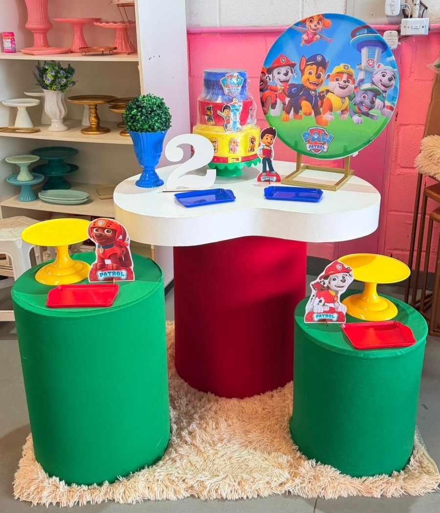 Festa Na Mesa Patrulha Canina + Cilindro Organico G    - suh pegue monte 