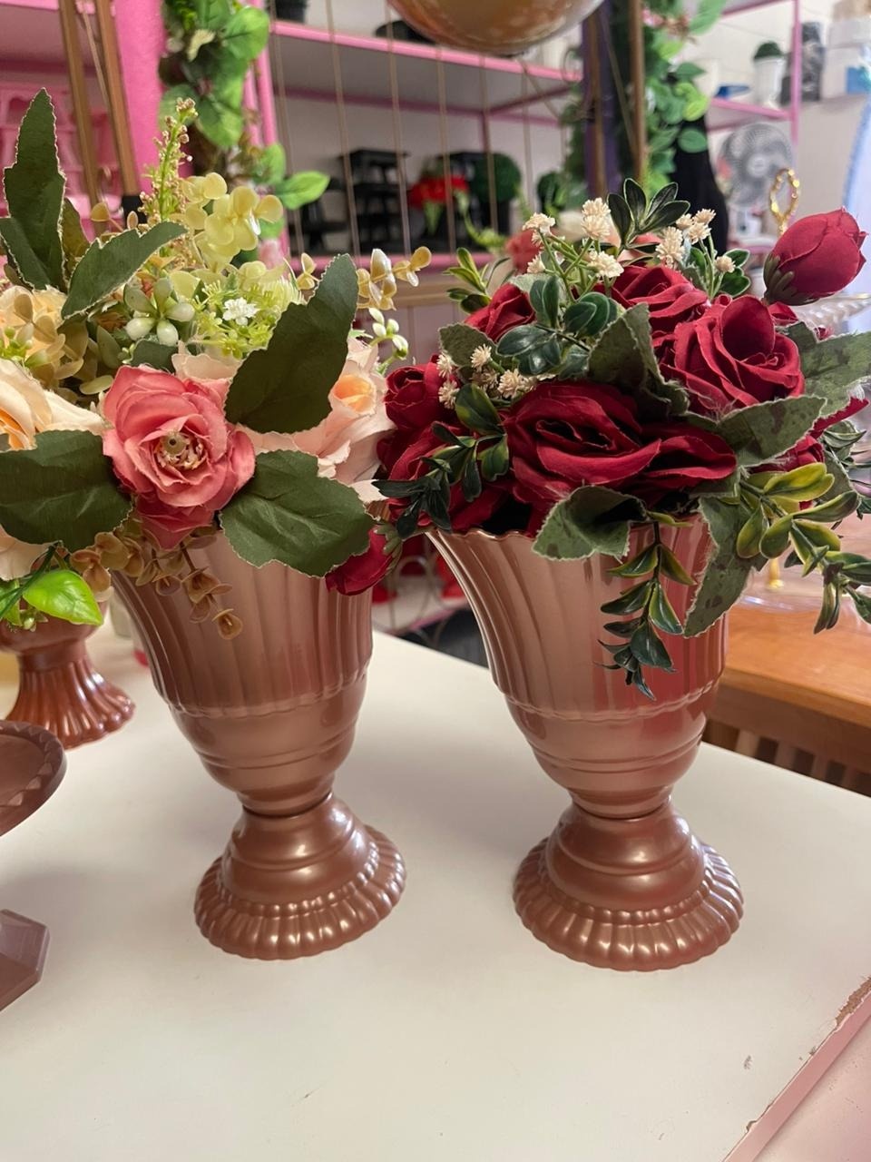 Vasinho Rosé Com Buchinha/Flor            - suh pegue monte 