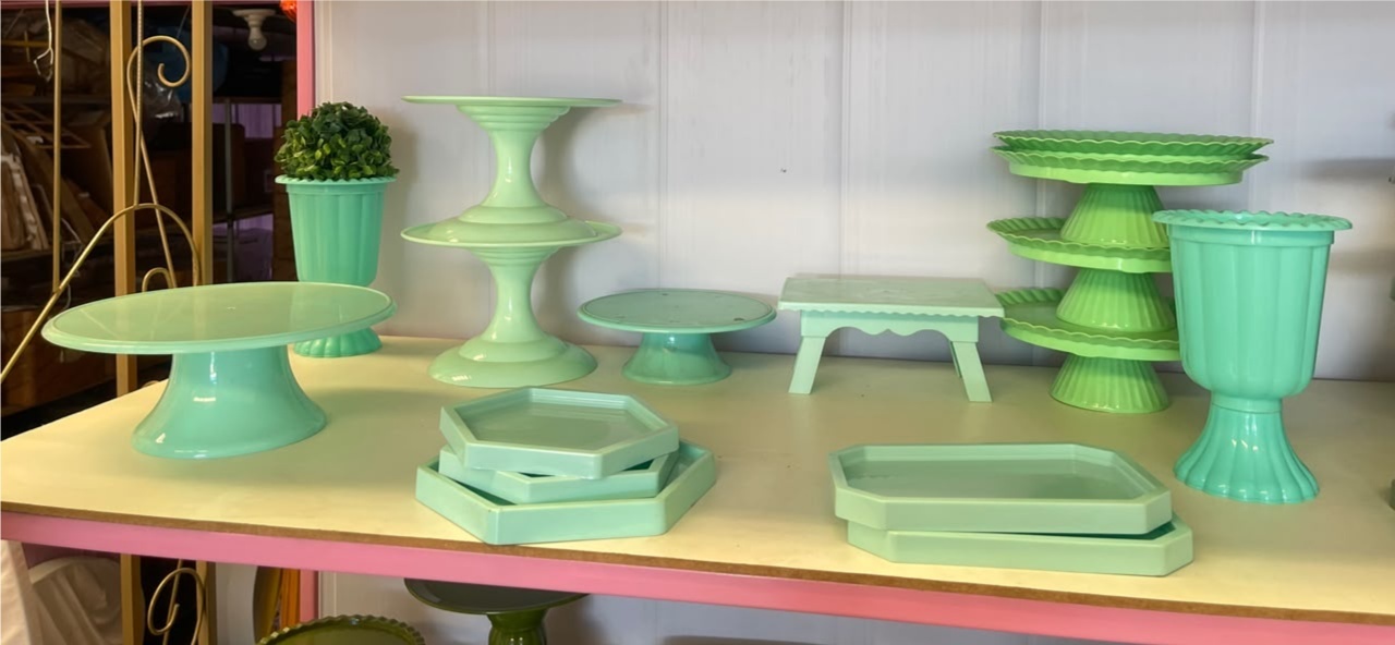 Bandeijas de Doces Verde Agua, Kand E Menta - suh pegue monte 