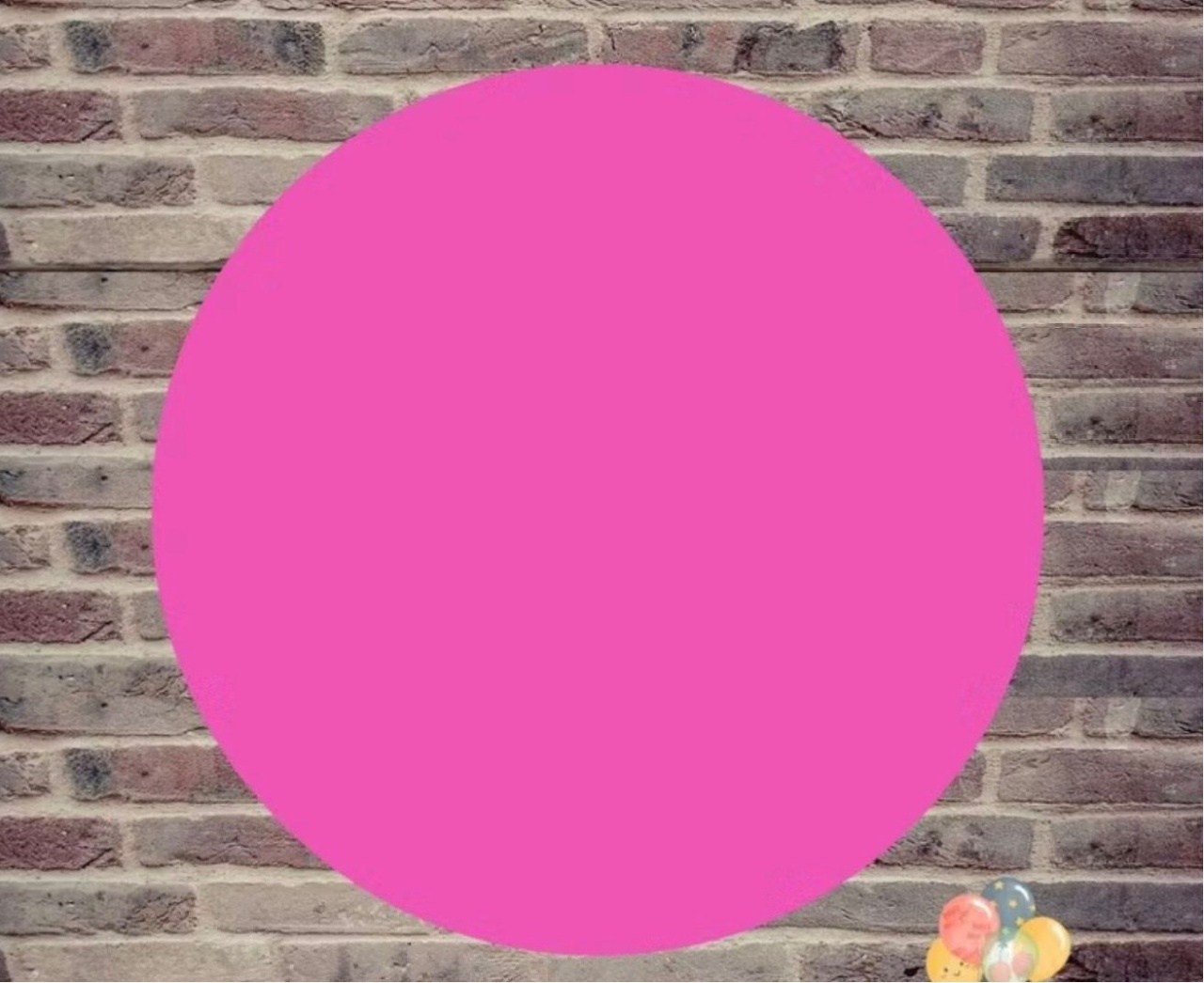 Capa Painel Redondo Pink 1,50 - suh pegue monte 