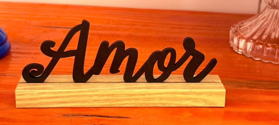 Display Amor Preto Suporte - suh pegue monte 