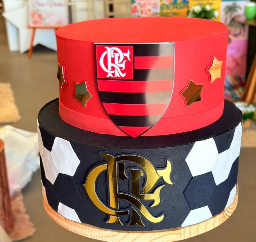 Bolo Fake Flamengo - suh pegue monte 