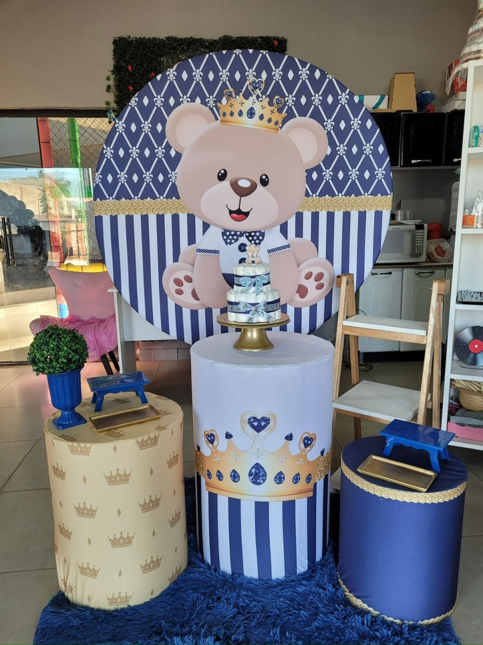Chá de Bebe Urso Príncipe + Escadinha - suh pegue monte 