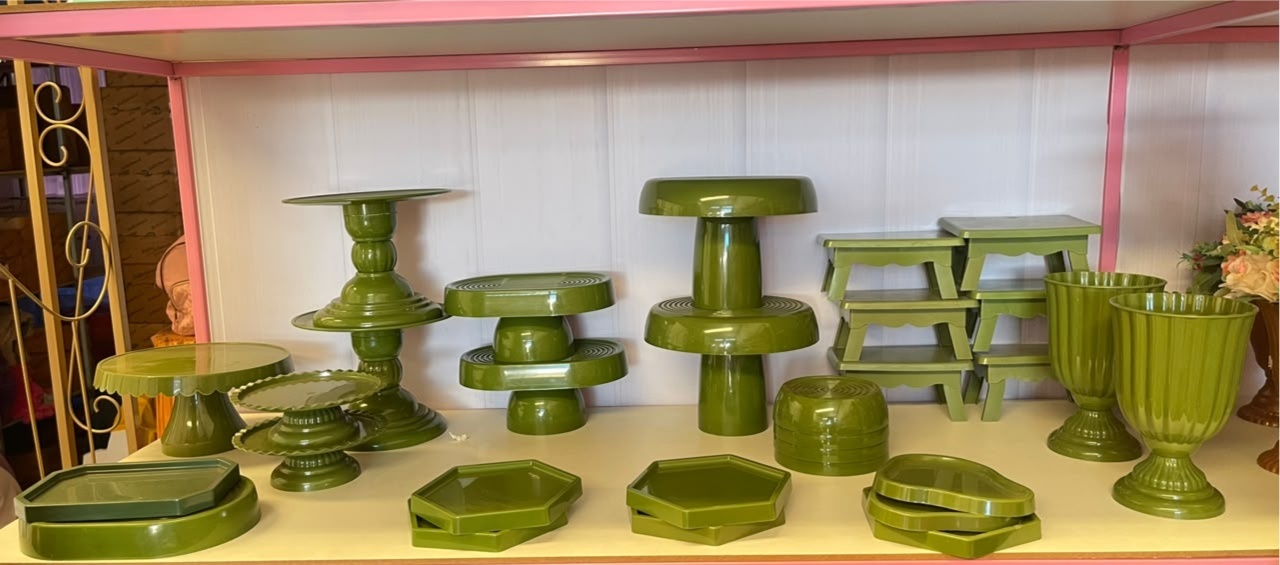 Bandeijas de Doces Verde Musgo  - suh pegue monte 