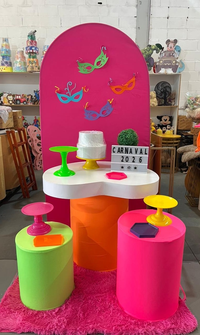 Romano Pink + Cilindro Organico Neon+ Letreiro ( Carnaval)   - suh pegue monte 