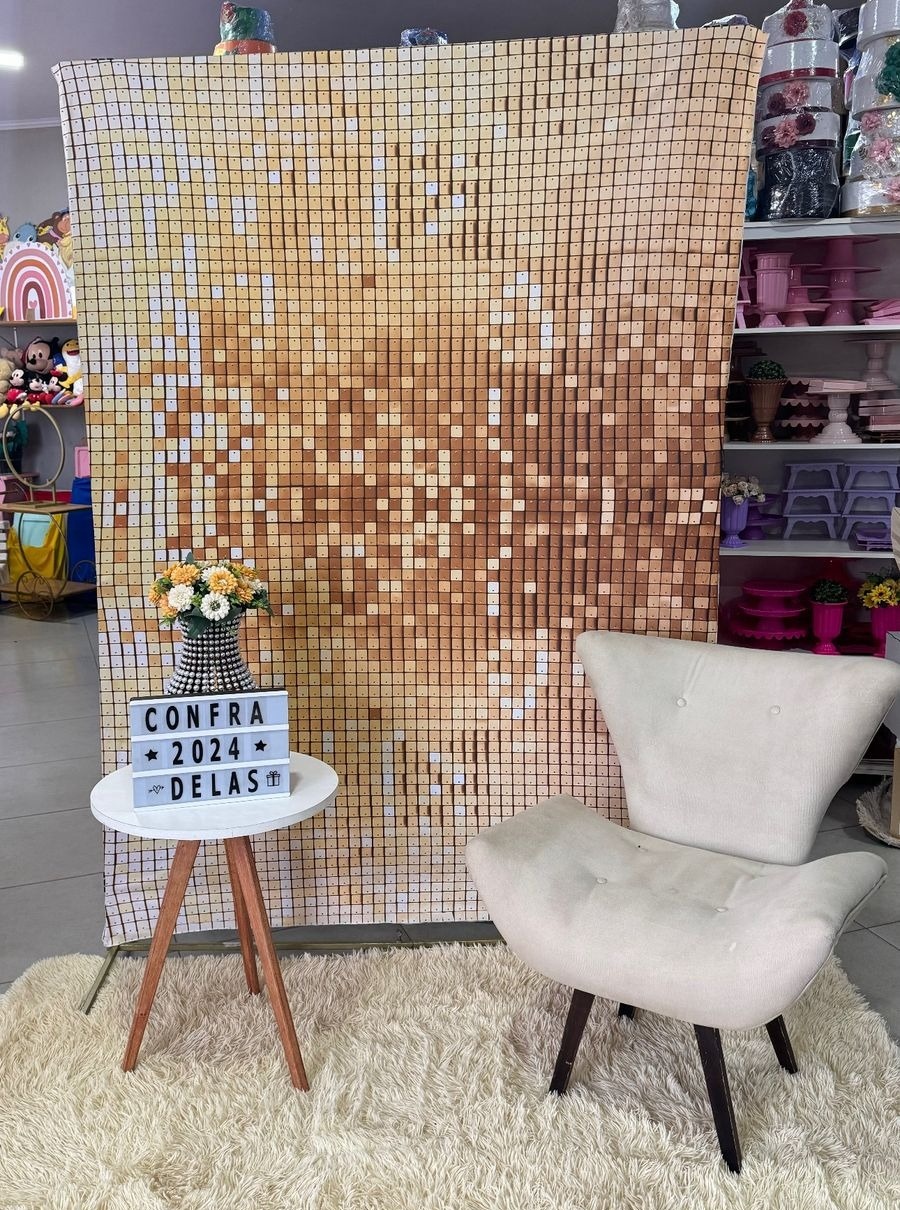 Retangular Dourado+ Poltrona - suh pegue monte 