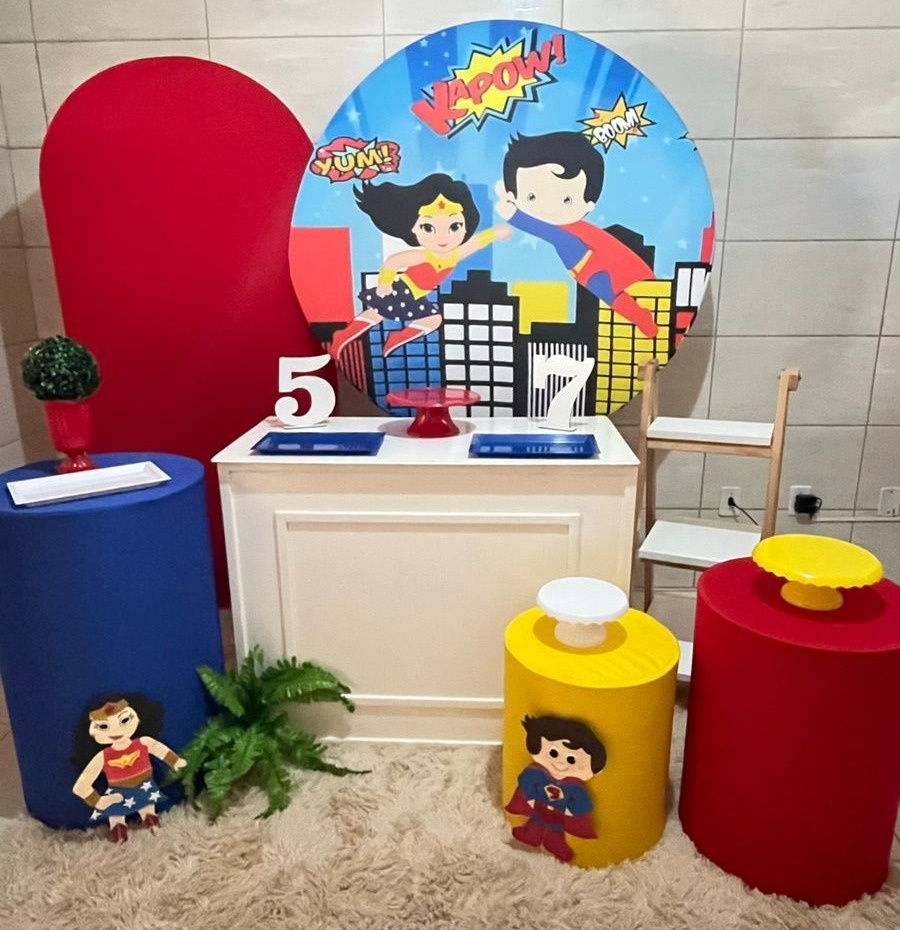 Mulher Maravilha E Super Man Baby + Romano  E Bomber - suh pegue monte 