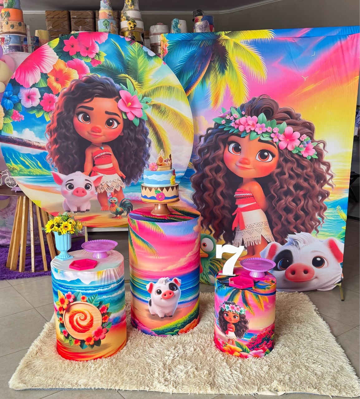 Moana Baby 2 + Retangular Tematico - suh pegue monte 