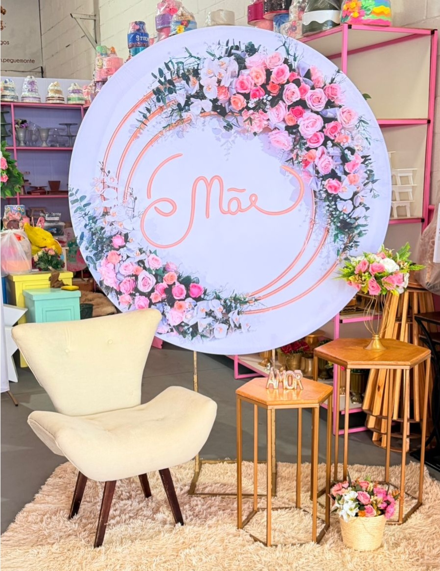 Feliz Dia das Mães 3 Flores  - suh pegue monte 
