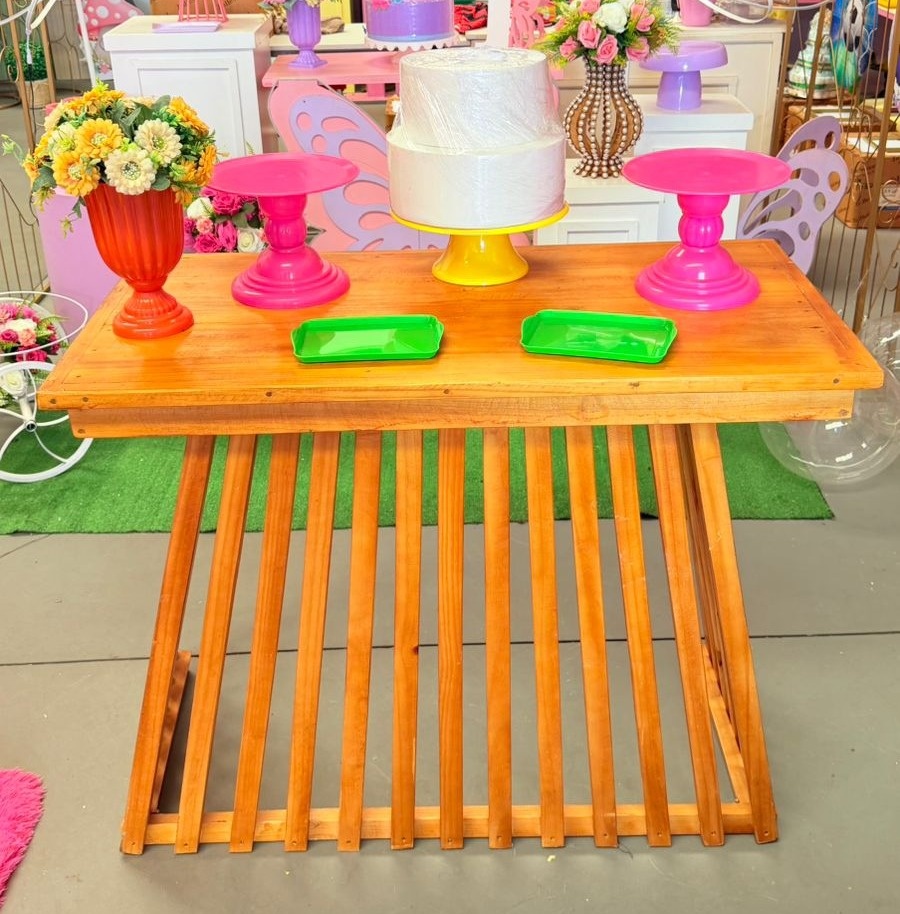 Mesa Rustica 5 G  + Acervos Neon - suh pegue monte 