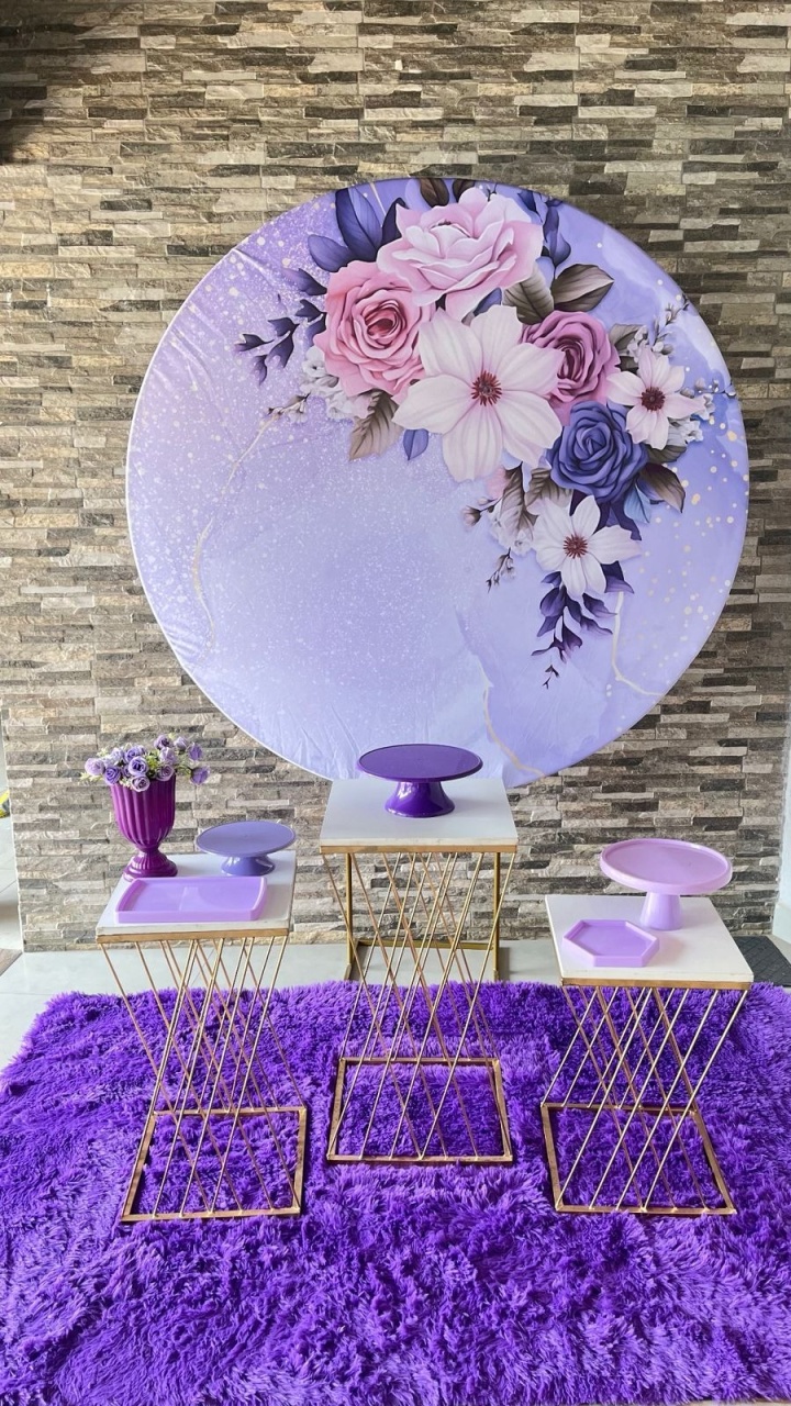 Flores Lilas + Trançada Luxo 1 - suh pegue monte 