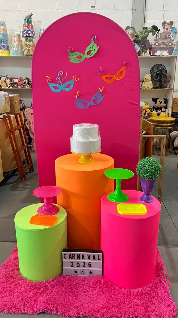Romano Pink + Cilindros Neon+ Letreiro ( Carnaval)  - suh pegue monte 