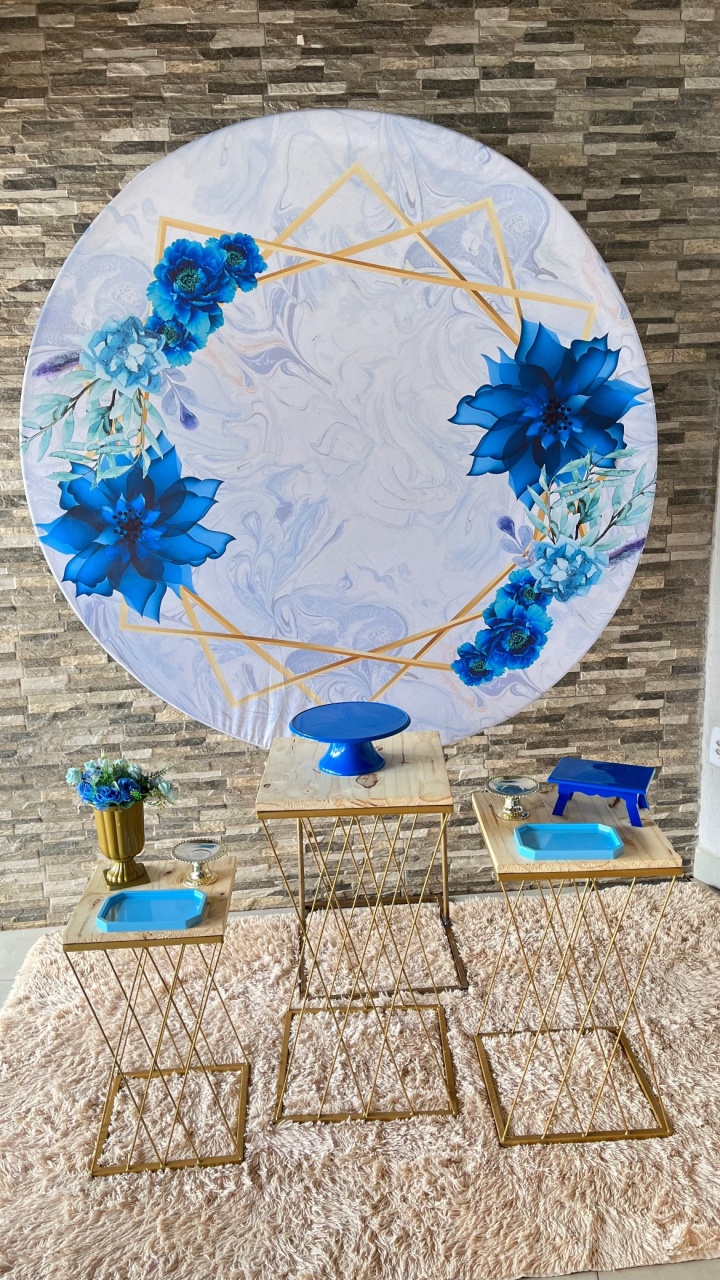 Flores Azul + Mesas Trançadas  - suh pegue monte 