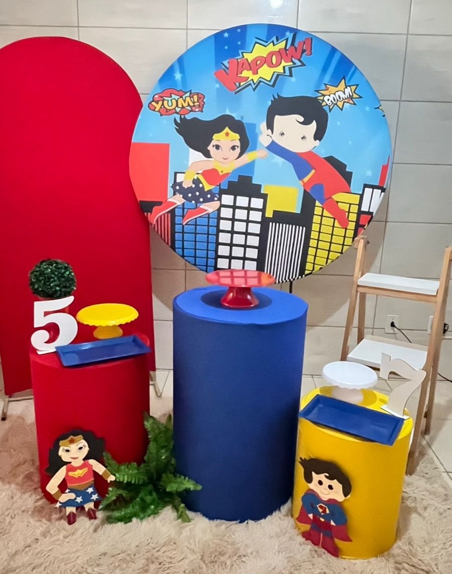 Mulher Maravilha E Super Man Baby + Romano  - suh pegue monte 