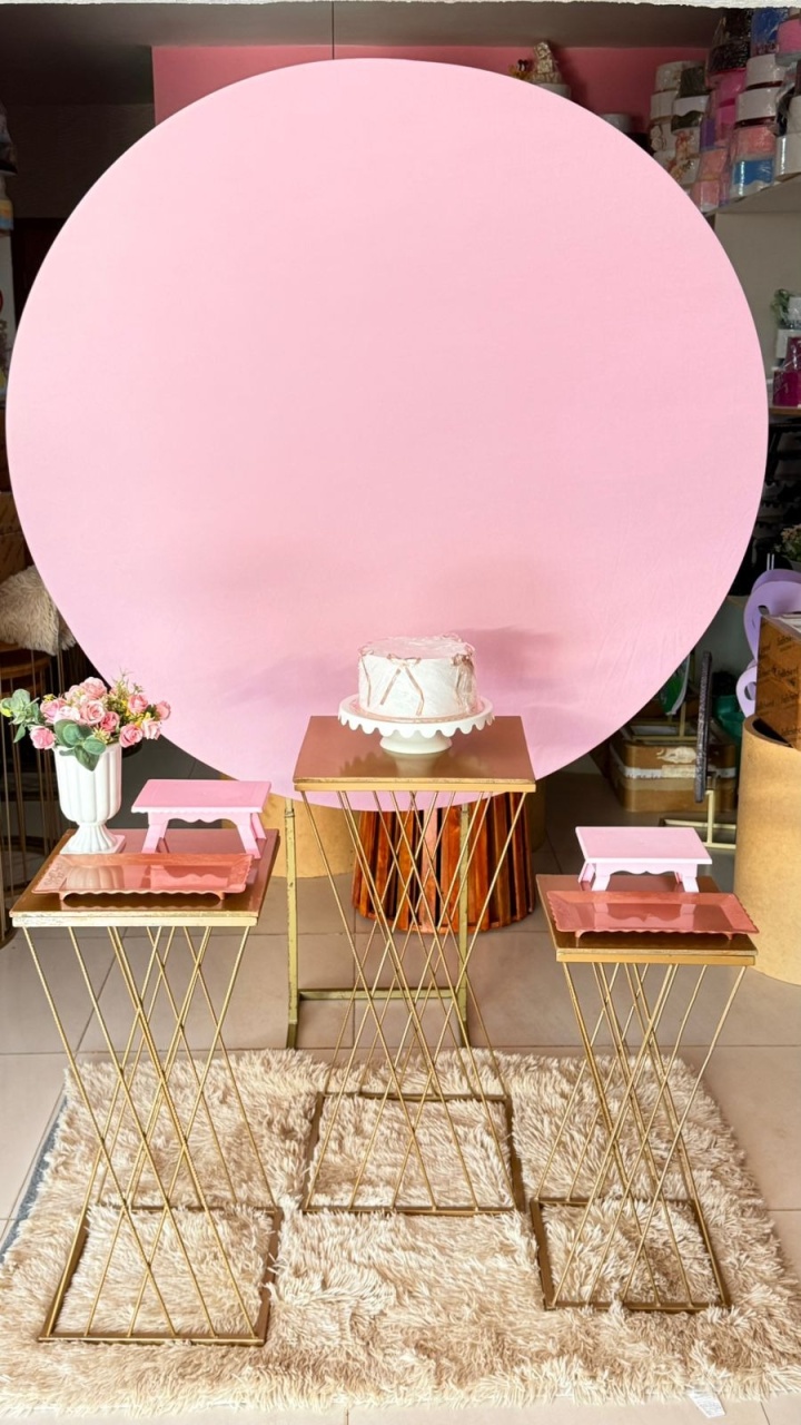 Redondo Rosa Bebe + Trançadas  - suh pegue monte 