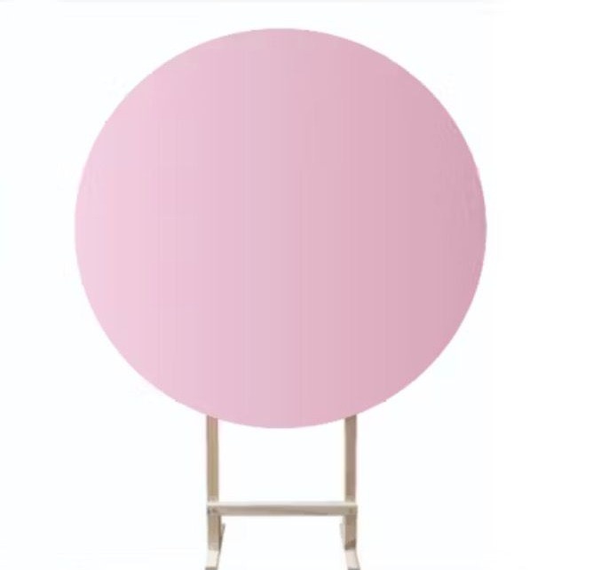Capa Painel Redondo Rosa Bebê 1,50 - suh pegue monte 