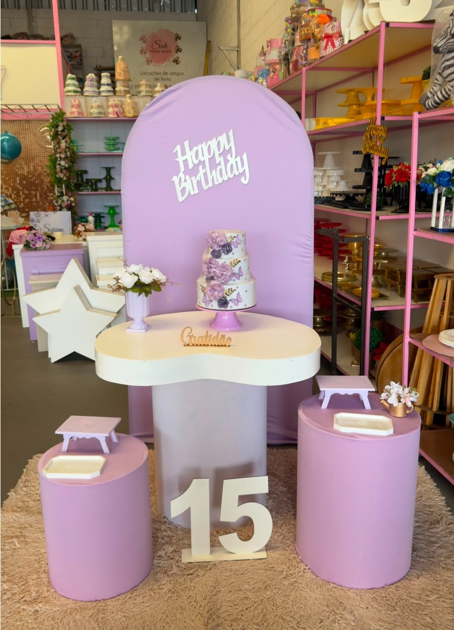 Romano Lilas + Cilindro Lilas Organico E Happy Mdf - suh pegue monte 