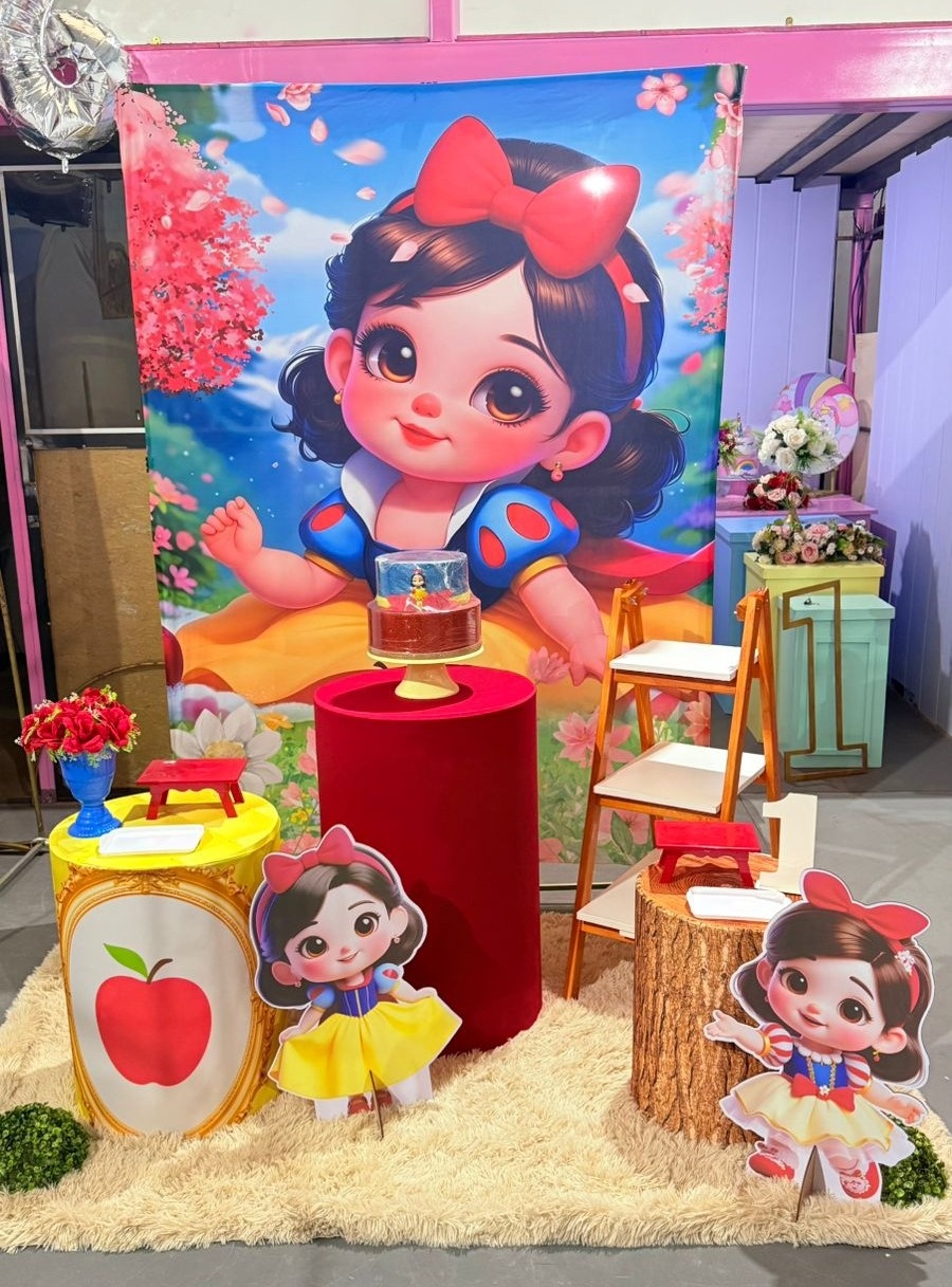 Retangular Branca de Neve Cute + Escadinha - suh pegue monte 